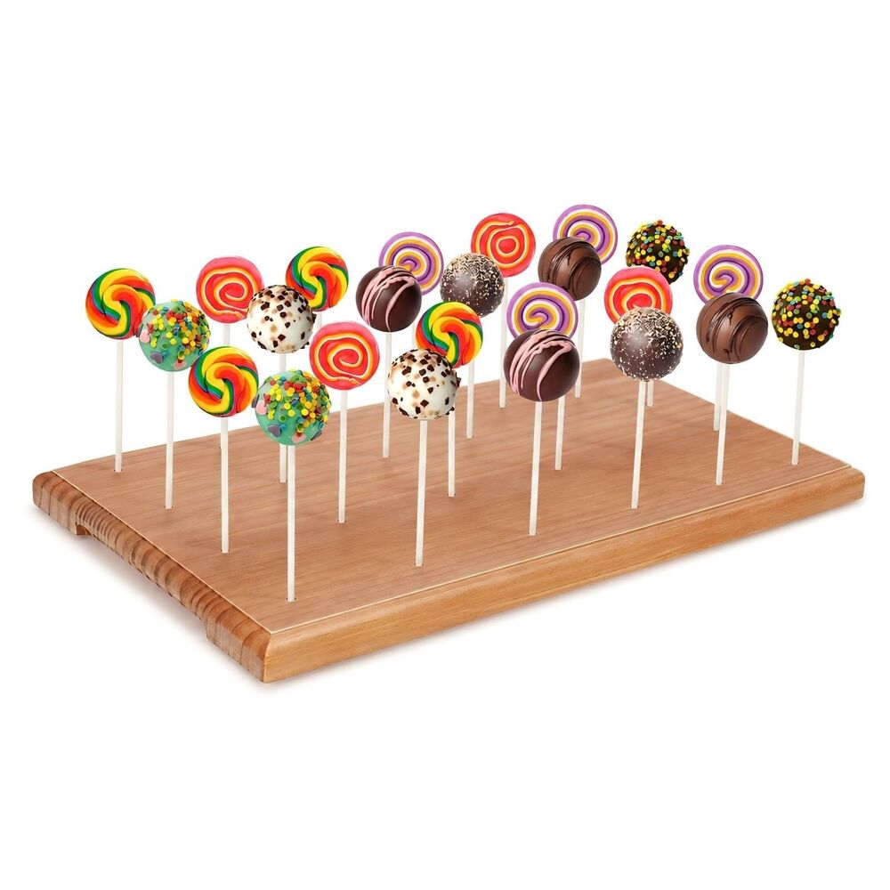 24 Hole Wooden Cake Pop Stand, Cake Pop Holder
